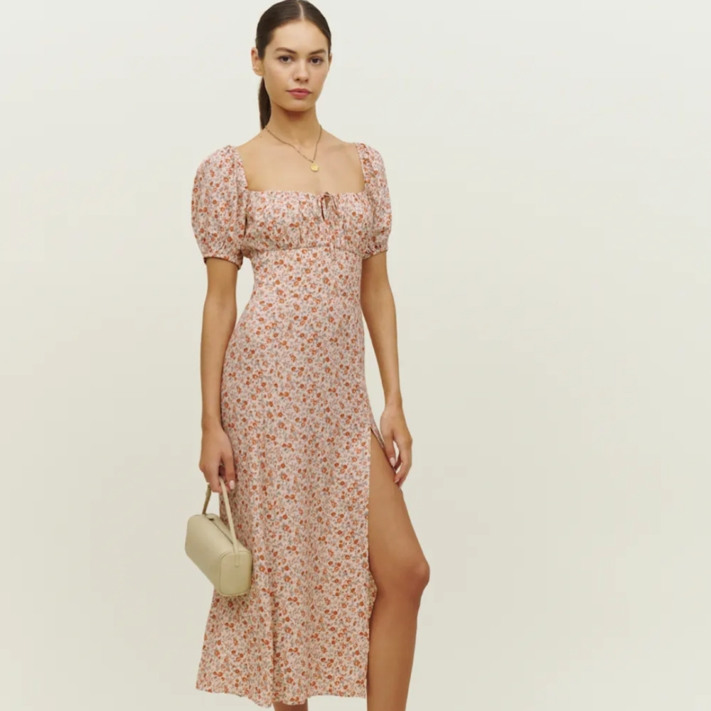 Reformation Teyana Floral dress. Like new.Size 2